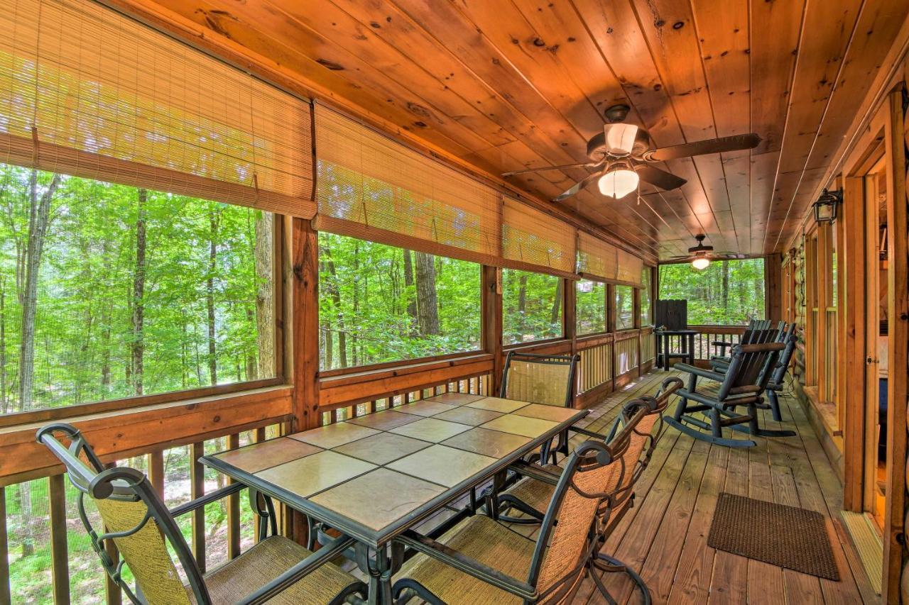 Pinot And Pine Chic Log Cabin About 5 Mi To Blue Ridge Exterior foto